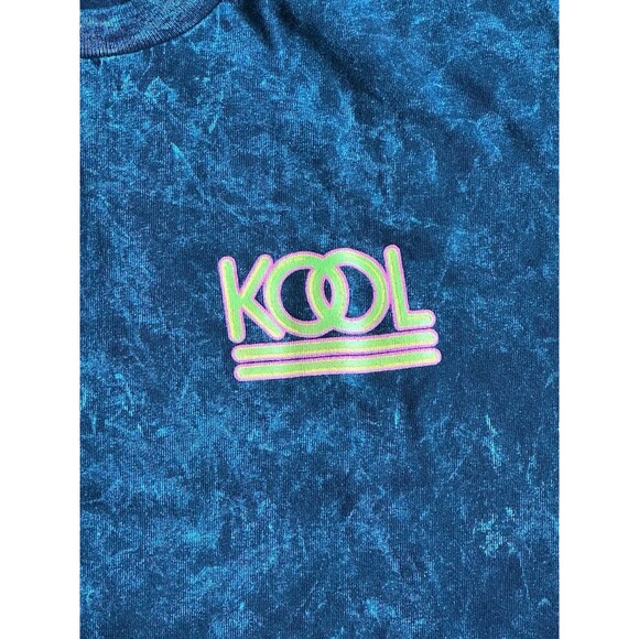 Vintage 90s Kool Cigarettes Marble Tie Dye Neon Font Single Stitch T Shirt (New) - Picture 3 of 5